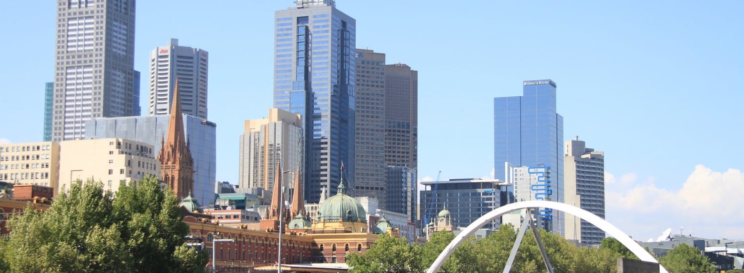 View of Melbourne from Southbank