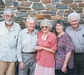 1997 Peter Abbott, Jim, Eileen, Clare & Jack O'Dea