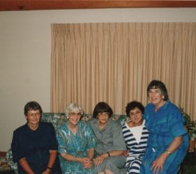 Joan, Nancy, Margaret, Judy & Clare